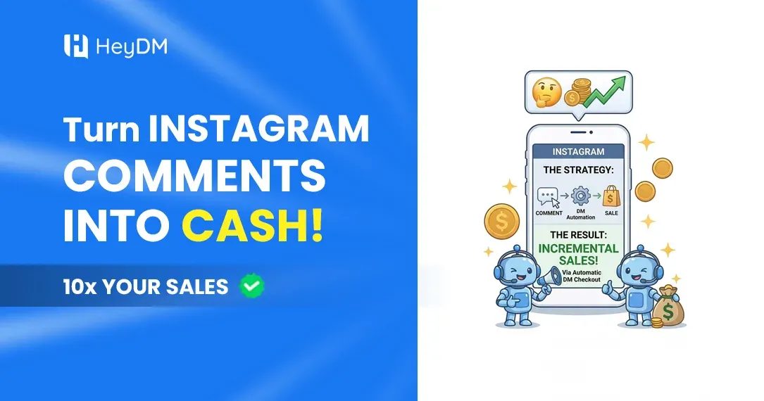 Still losing sales because you reply too slow on Instagram? Discover the Comment-to-DM automation strategy that's helping e-commerce brands turn every comment into a customer in 2026 — without lifting a finger.