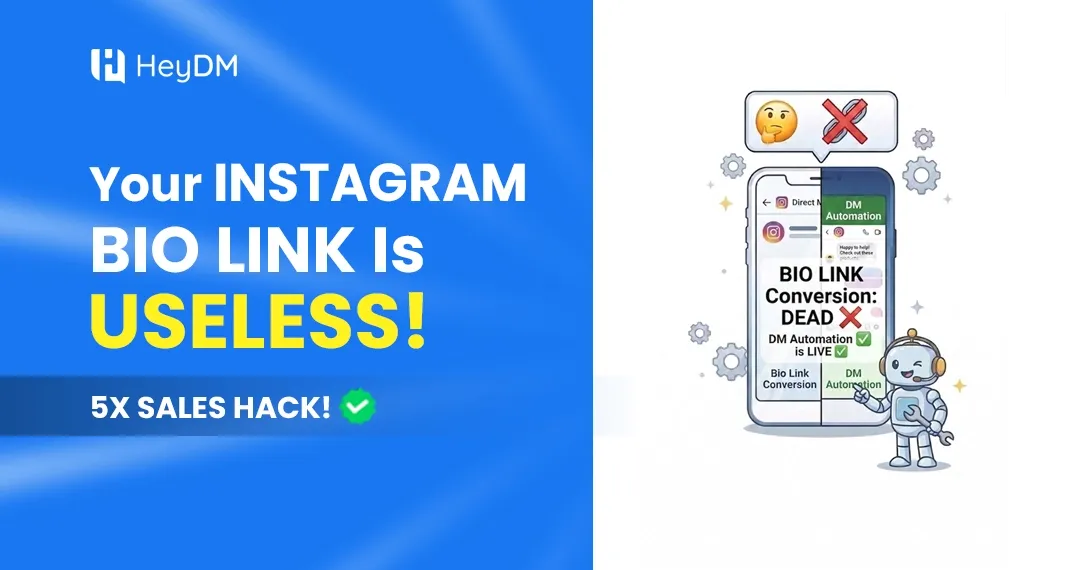 Stop losing leads to your bio link. Discover why Instagram DMs convert 5x more than landing pages in 2026 — and how to set up your first DM funnel in 15 minutes.