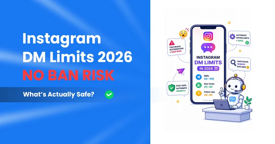 Instagram has strict DM limits in 2026 that most creators don't know about — until they get blocked. Here's every rule, every number, and how to automate safely without risking your account.